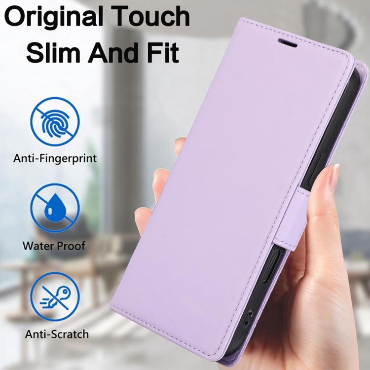 For iPhone 17 Pro Max Side Buckle RFID Anti-theft Leather Phone Case