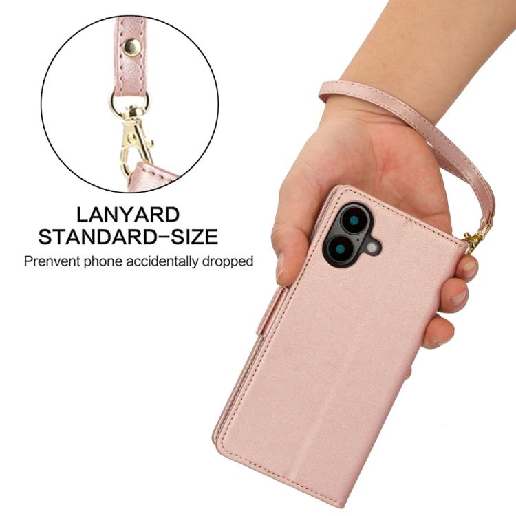 For iPhone 17 Side Buckle RFID Anti-theft Leather Phone Case