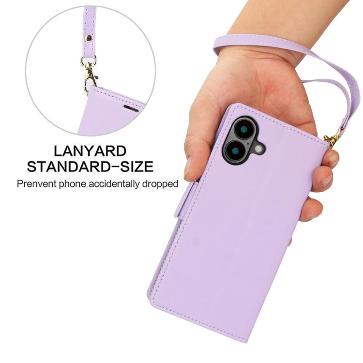 For iPhone 17 Side Buckle RFID Anti-theft Leather Phone Case