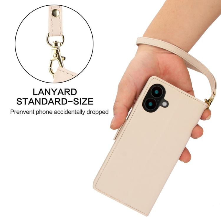 For iPhone 17 Side Buckle RFID Anti-theft Leather Phone Case