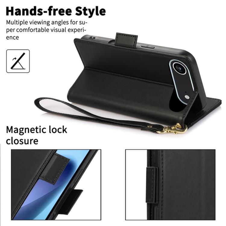 For iPhone Air Side Buckle RFID Anti-theft Leather Phone Case