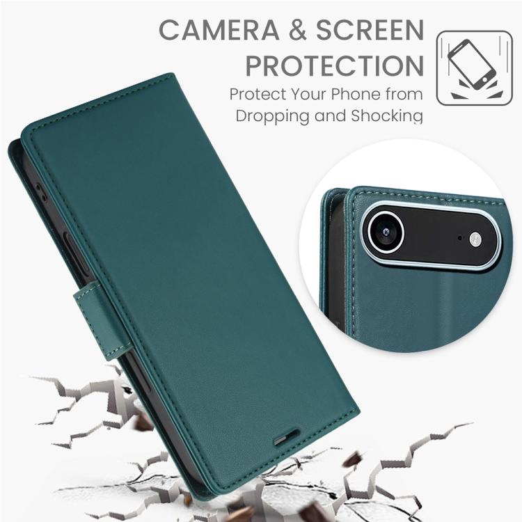 For iPhone Air Side Buckle RFID Anti-theft Leather Phone Case