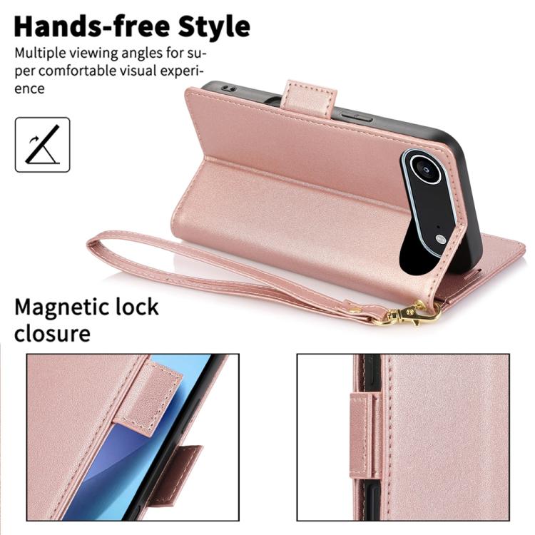 For iPhone Air Side Buckle RFID Anti-theft Leather Phone Case