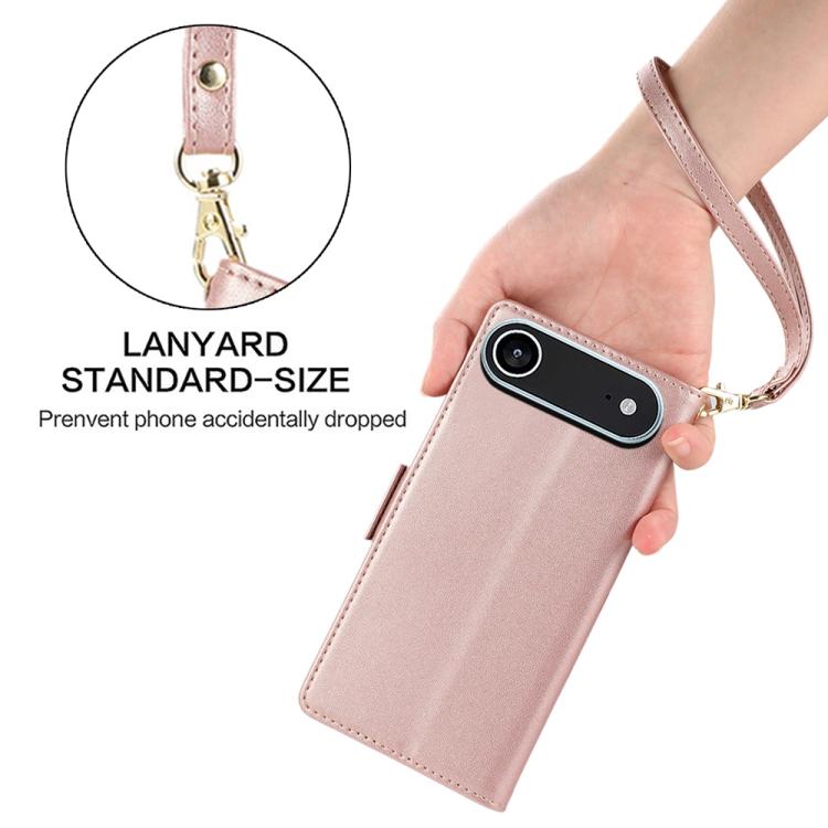 For iPhone Air Side Buckle RFID Anti-theft Leather Phone Case