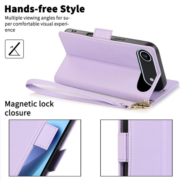 For iPhone Air Side Buckle RFID Anti-theft Leather Phone Case