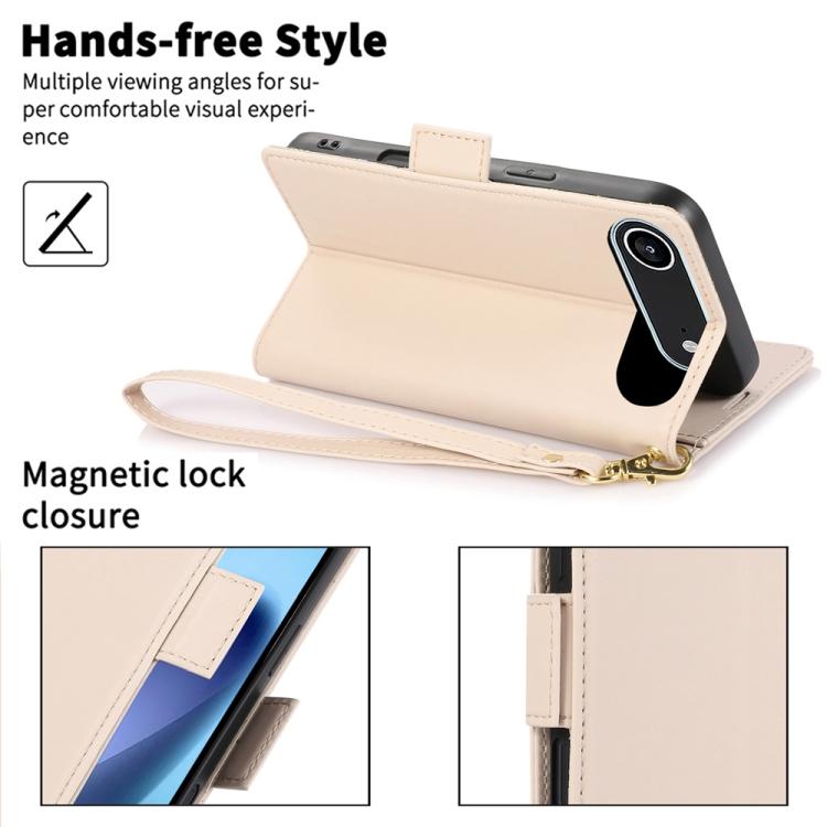 For iPhone Air Side Buckle RFID Anti-theft Leather Phone Case