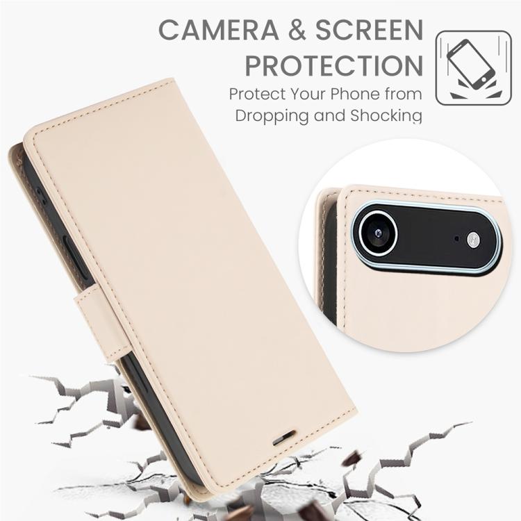 For iPhone Air Side Buckle RFID Anti-theft Leather Phone Case