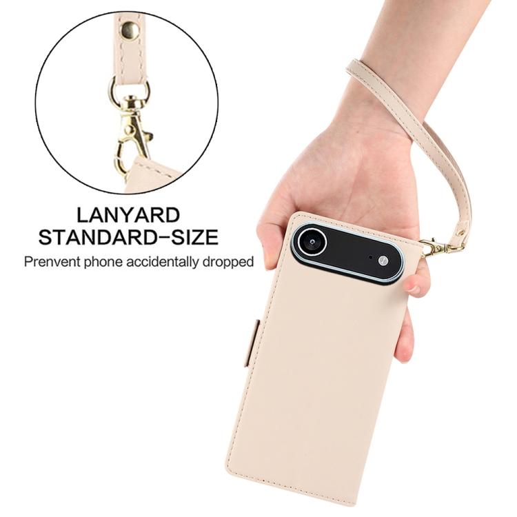 For iPhone Air Side Buckle RFID Anti-theft Leather Phone Case