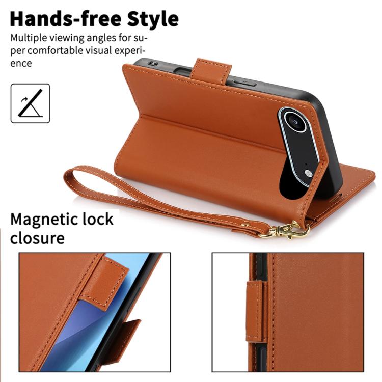 For iPhone Air Side Buckle RFID Anti-theft Leather Phone Case