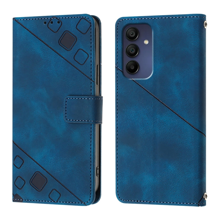 For Samsung Galaxy A16 5G Skin-feel Embossed Leather Phone Case