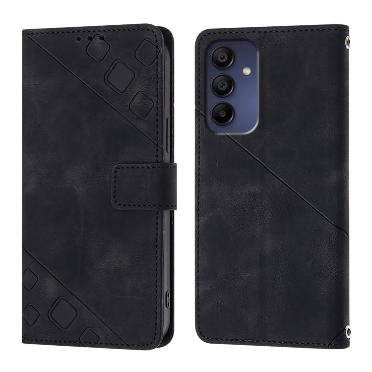 For Samsung Galaxy A16 5G Skin-feel Embossed Leather Phone Case