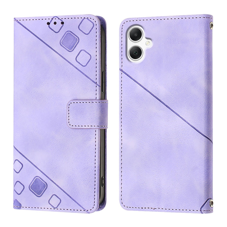 For Samsung Galaxy A06 4G Skin-feel Embossed Leather Phone Case