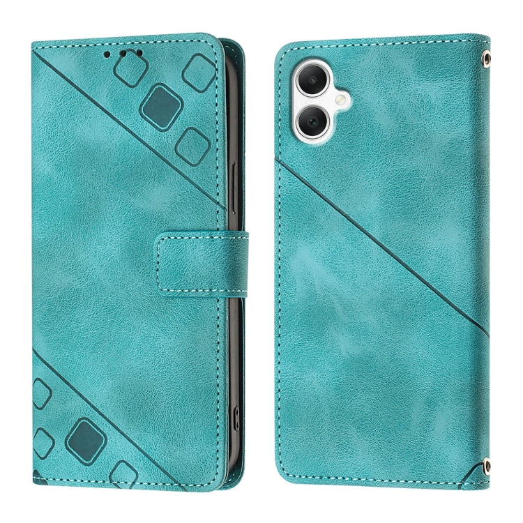 For Samsung Galaxy A06 4G Skin-feel Embossed Leather Phone Case