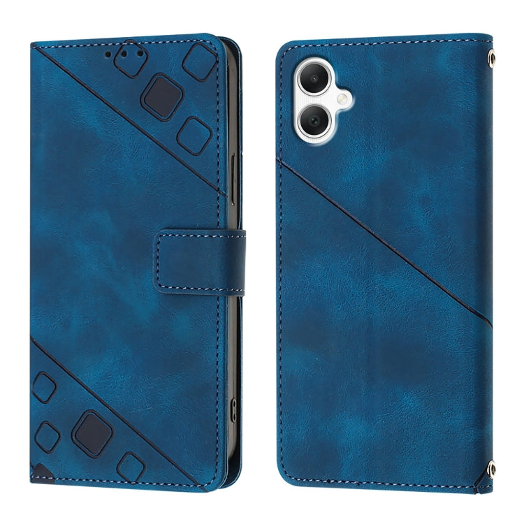 For Samsung Galaxy A06 4G Skin-feel Embossed Leather Phone Case
