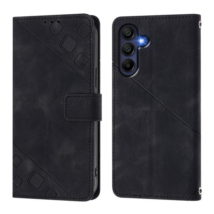 For Samsung Galaxy A26 5G Skin-feel Embossed Leather Phone Case
