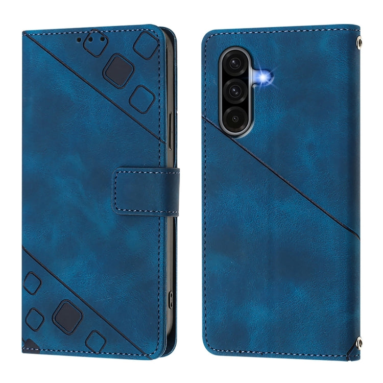 For Samsung Galaxy A56 5G Skin-feel Embossed Leather Phone Case