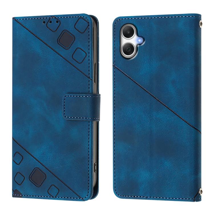 For Samsung Galaxy A06 5G Skin-feel Embossed Leather Phone Case