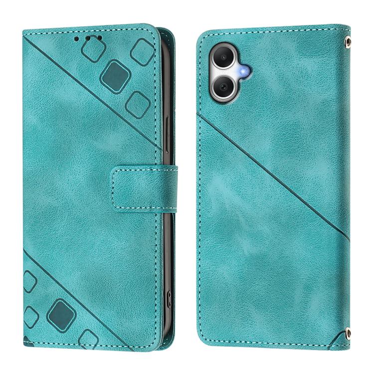 For Samsung Galaxy A07 4G Skin-feel Embossed Leather Phone Case