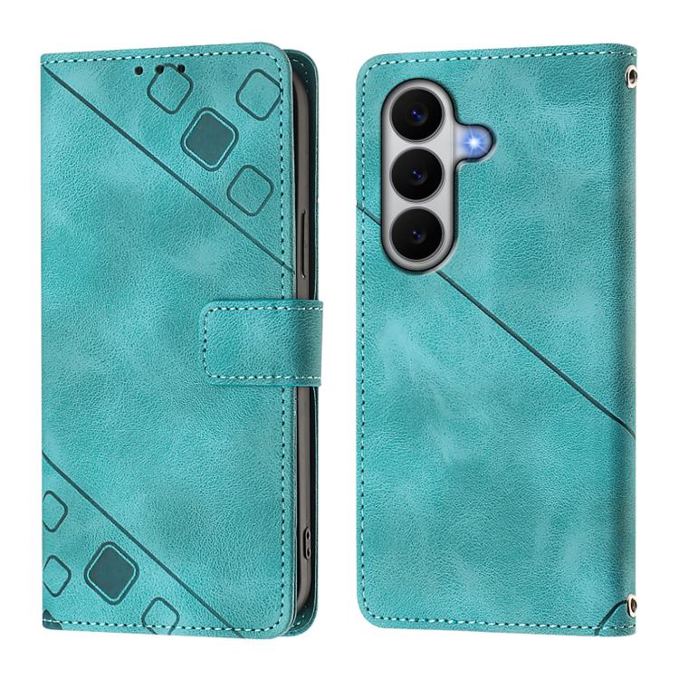 For Samsung Galaxy A27 5G Skin-feel Embossed Leather Phone Case