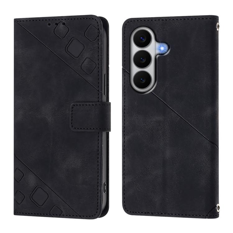 For Samsung Galaxy A27 5G Skin-feel Embossed Leather Phone Case