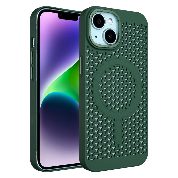 For iPhone 14 Plus Ice Feeling Cooling MagSafe Magnetic Phone Case