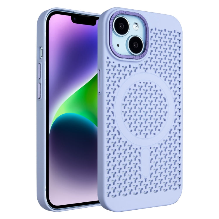 For iPhone 14 Plus Ice Feeling Cooling MagSafe Magnetic Phone Case