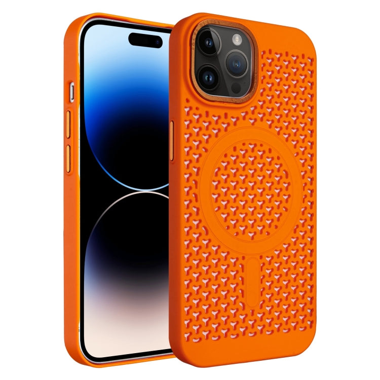 For iPhone 14 Pro Ice Feeling Cooling MagSafe Magnetic Phone Case