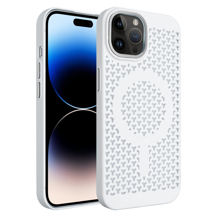 For iPhone 14 Pro Ice Feeling Cooling MagSafe Magnetic Phone Case