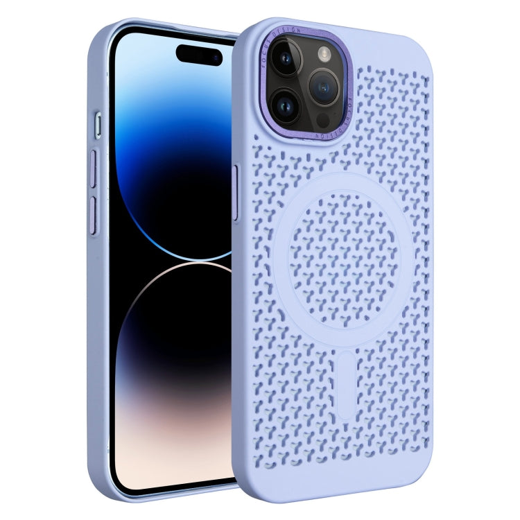 For iPhone 14 Pro Ice Feeling Cooling MagSafe Magnetic Phone Case