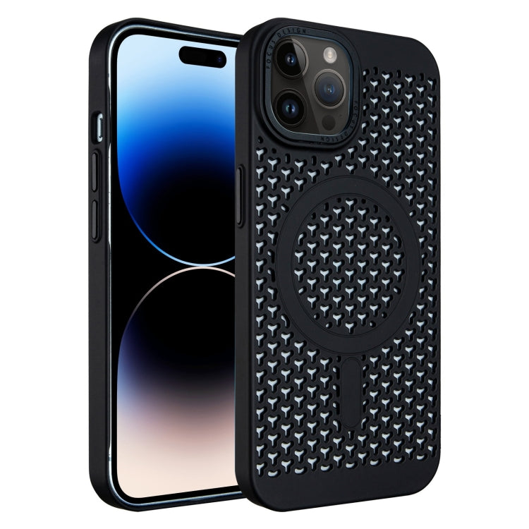 For iPhone 14 Pro Max Ice Feeling Cooling MagSafe Magnetic Phone Case