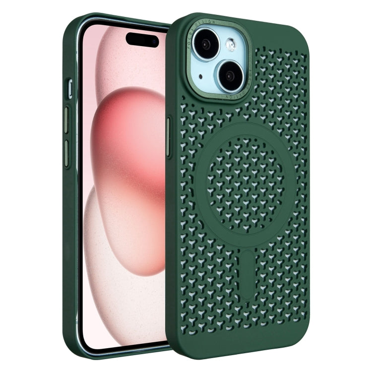 For iPhone 15 Ice Feeling Cooling MagSafe Magnetic Phone Case