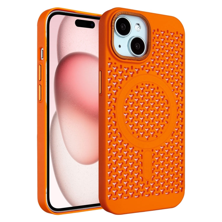 For iPhone 15 Plus Ice Feeling Cooling MagSafe Magnetic Phone Case