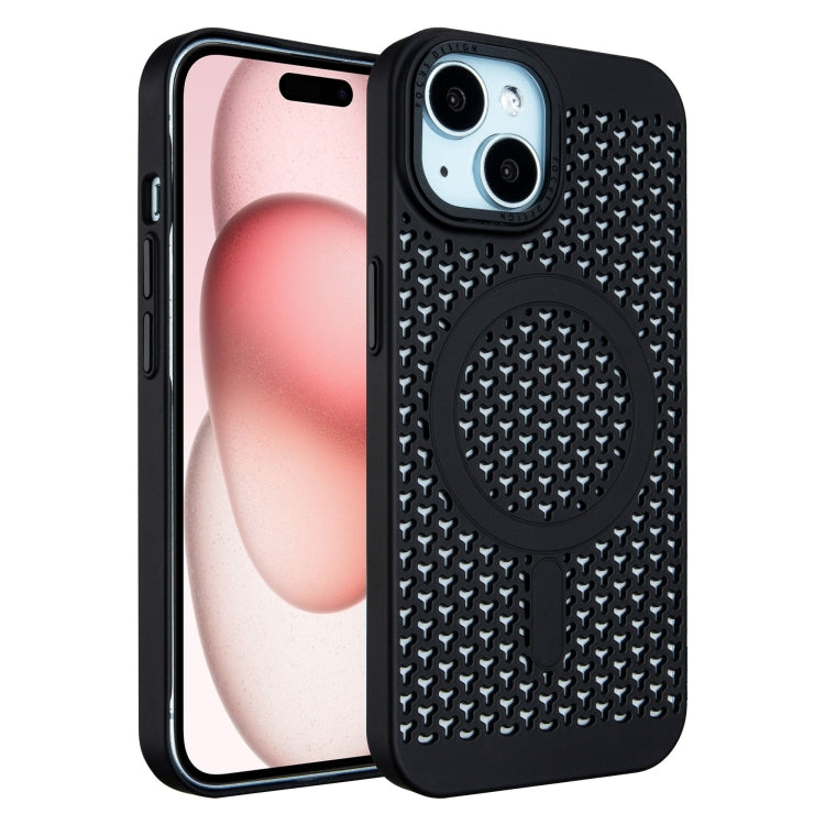 For iPhone 15 Plus Ice Feeling Cooling MagSafe Magnetic Phone Case