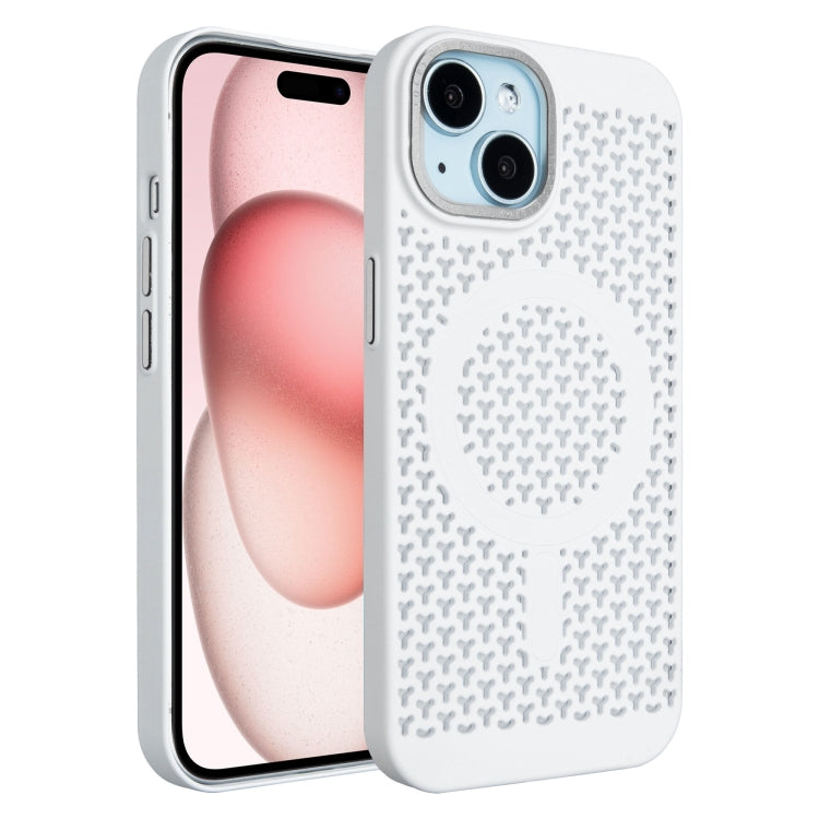 For iPhone 15 Plus Ice Feeling Cooling MagSafe Magnetic Phone Case