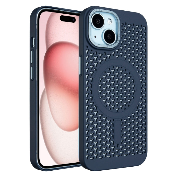 For iPhone 15 Plus Ice Feeling Cooling MagSafe Magnetic Phone Case