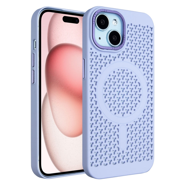For iPhone 15 Plus Ice Feeling Cooling MagSafe Magnetic Phone Case