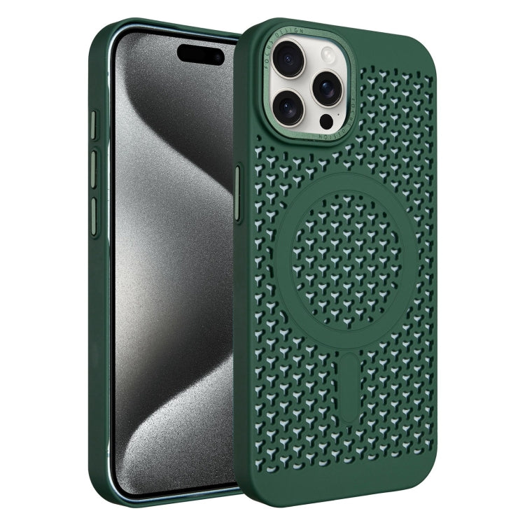 For iPhone 15 Pro Ice Feeling Cooling MagSafe Magnetic Phone Case