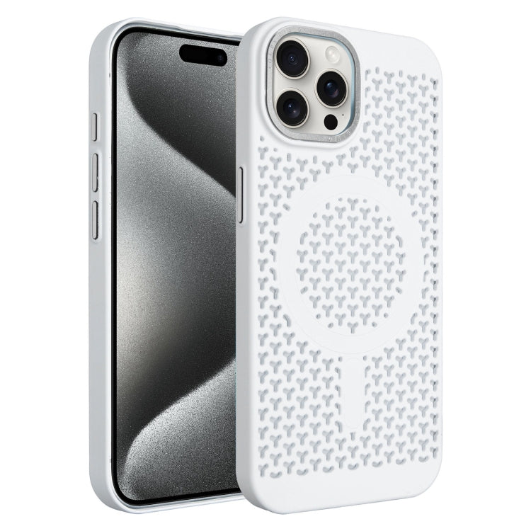 For iPhone 15 Pro Ice Feeling Cooling MagSafe Magnetic Phone Case