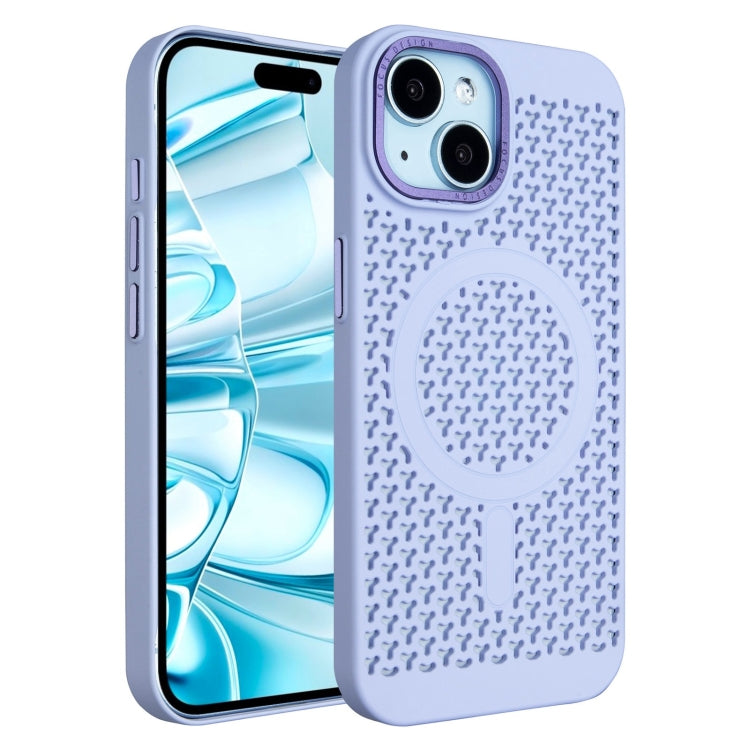 For iPhone 16 Ice Feeling Cooling MagSafe Magnetic Phone Case