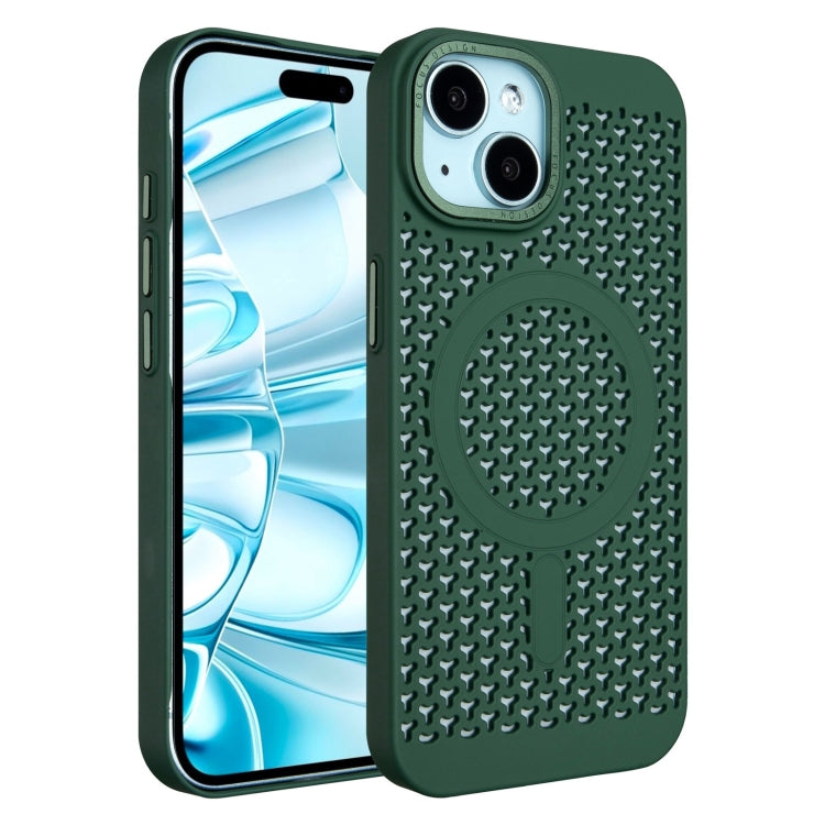 For iPhone 16 Plus Ice Feeling Cooling MagSafe Magnetic Phone Case