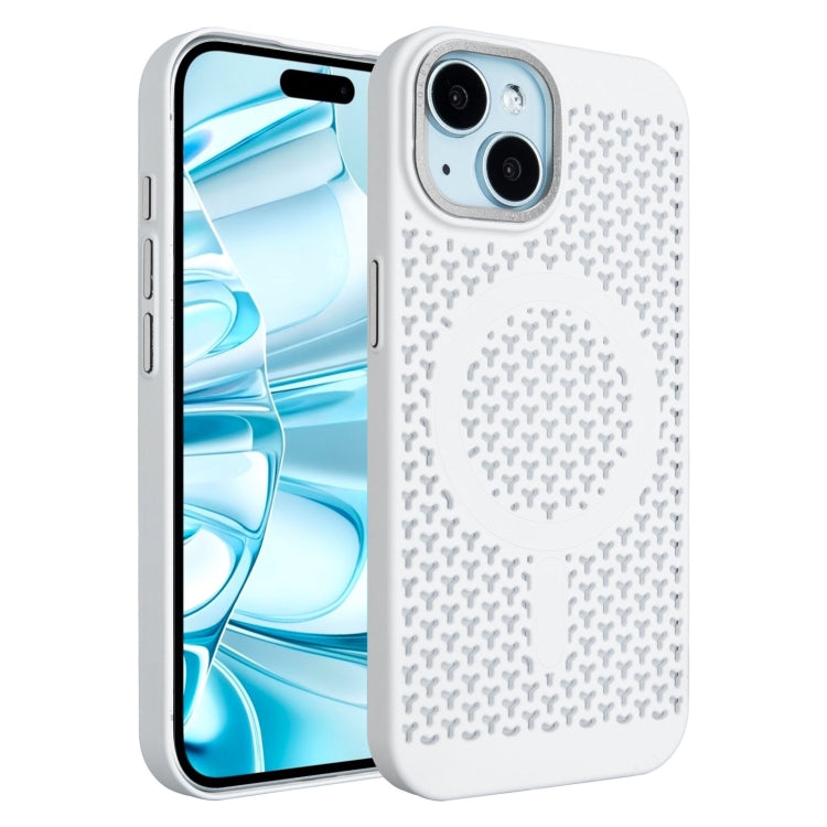 For iPhone 16 Plus Ice Feeling Cooling MagSafe Magnetic Phone Case