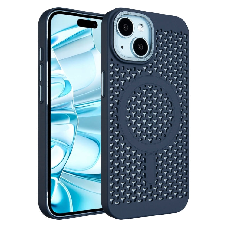For iPhone 16 Plus Ice Feeling Cooling MagSafe Magnetic Phone Case