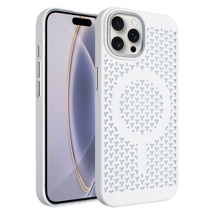 For iPhone 16 Pro Ice Feeling Cooling MagSafe Magnetic Phone Case