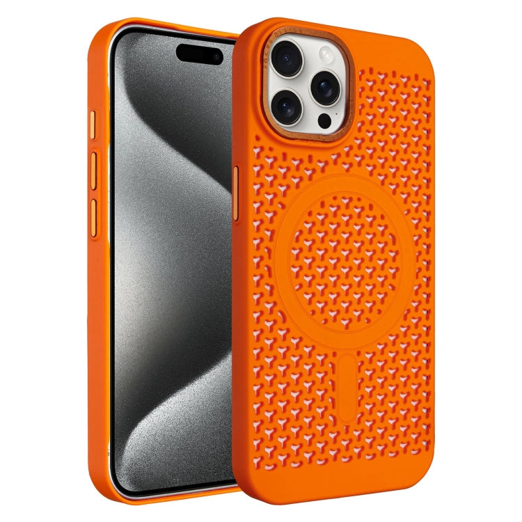 For iPhone 15 Pro Max Ice Feeling Cooling MagSafe Magnetic Phone Case