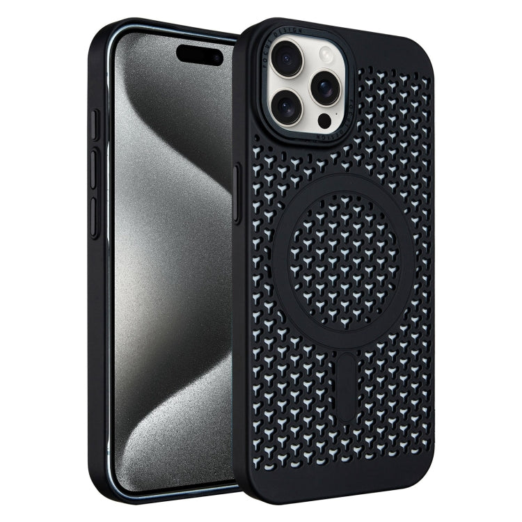 For iPhone 15 Pro Max Ice Feeling Cooling MagSafe Magnetic Phone Case