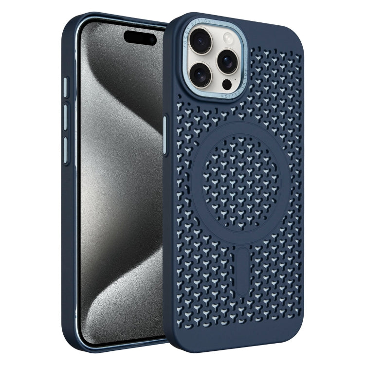For iPhone 15 Pro Max Ice Feeling Cooling MagSafe Magnetic Phone Case