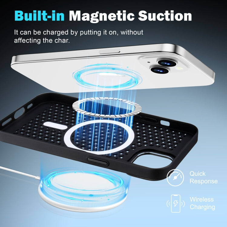 For iPhone 14 Plus Ice Feeling Cooling MagSafe Magnetic Phone Case