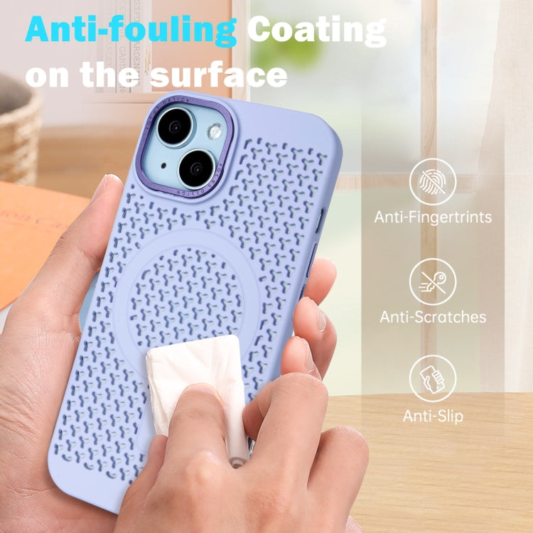For iPhone 15 Plus Ice Feeling Cooling MagSafe Magnetic Phone Case