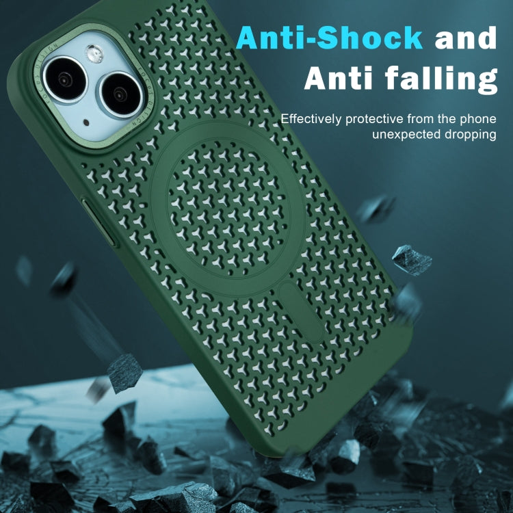 For iPhone 14 Plus Ice Feeling Cooling MagSafe Magnetic Phone Case