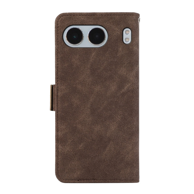 For OnePlus Nord 4 ABEEL Frosted Magnetic RFID Leather Phone Case